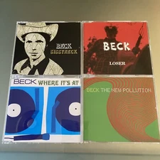 BECK 🇬🇧 4 IMPORT 💿 LOT: Sissyneck, Loser, Where It’s At, New Pollution VG+