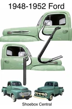 1948-1952 Ford Pickup Truck Vent Wing Window Rubber Weatherstripping Combo Kit