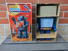 NEW OLD STOCK MINT SUPER SPACE COMMANDER ROBOT TIN BLECH JAPAN BY SH HORIKAWA