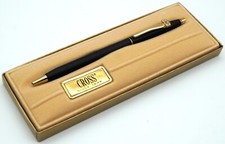 Vintage Cross Ball Pen Classic Matte Black 2502 with Box  Paperwork. TNT Logo