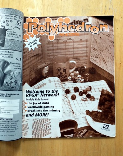 Polyhedron Newszine Issue 122 August 1996 RPGA TSR with mailer - 第 1/1 張圖片