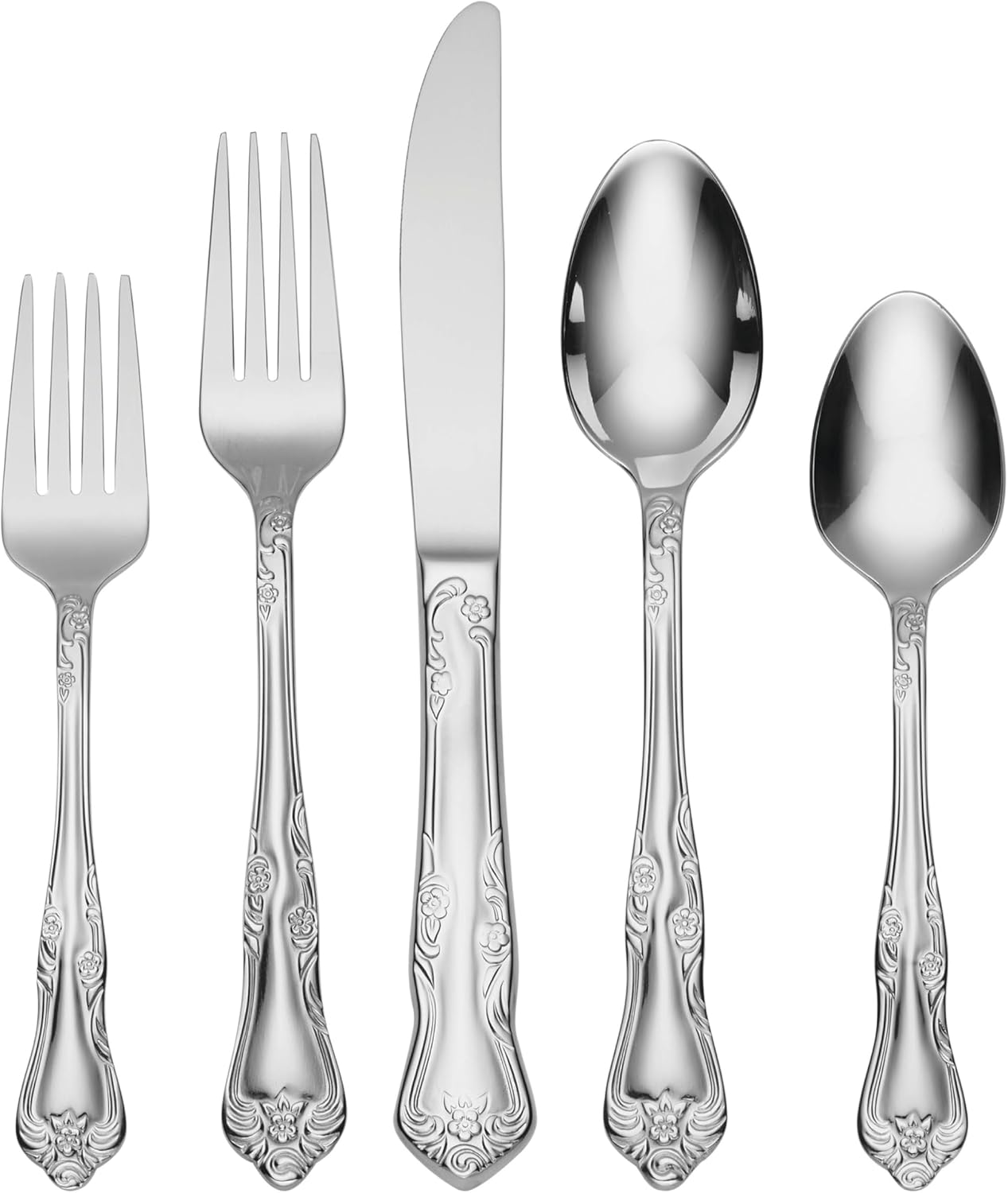 Azalea 45 Pcs Flatware Set Service Durable Stainless Steel Comfortable Ergonomic