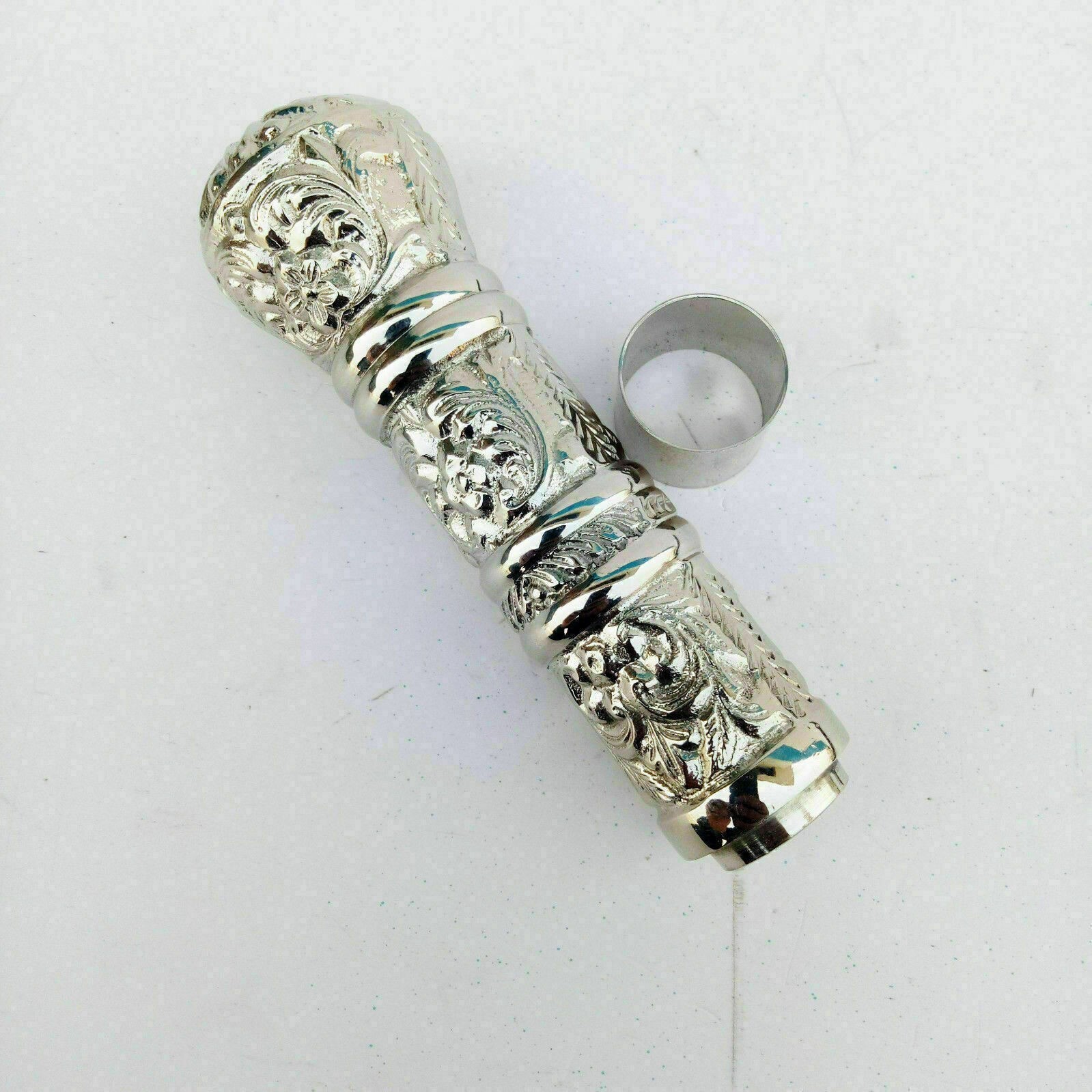 Solid Chrome Designer Victorian Only Brass Handle… - image 6