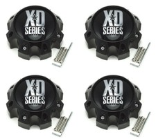 4x New Xd Series Wheel Center Caps Gloss Black Fits 8 Lug Xd797 Spy Xd798 Addict