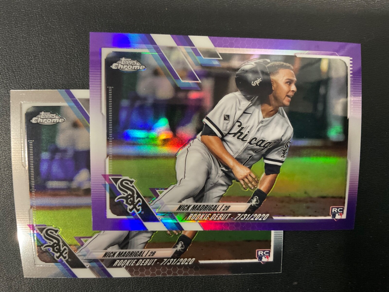 Nick Madrigal 2021 Topps Update Chrome Purple Refractor #USC89 W/Base Card