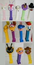 SALE:  12 PEZ Dispensers PEANUTS, MUPPETS, etc.