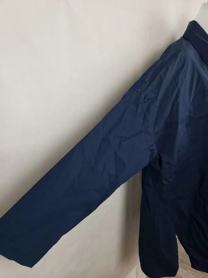 Mujer OSKA Kansa Denim PT Camisa Abotonada Talla M Azul Marino Algodón Top Foto 2 de 4