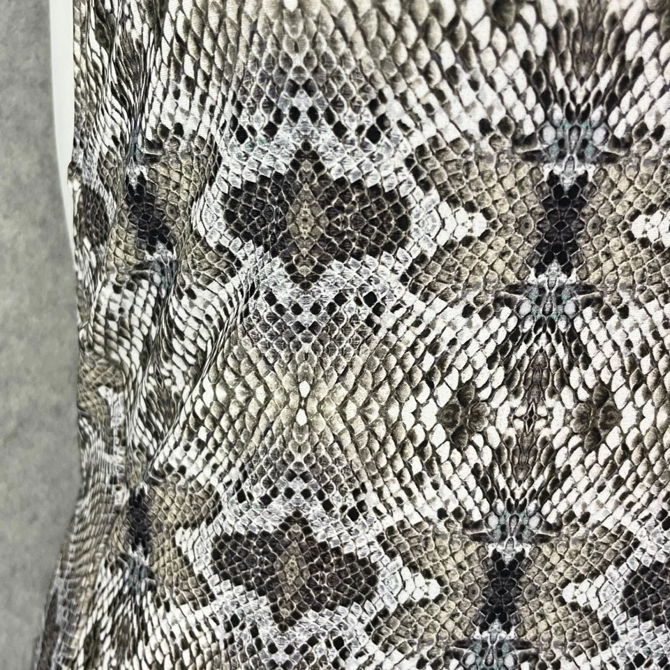 Traje de baño Rachel Roy para mujer mediano estampado animal cremallera frontal 1 pieza traje de baño pitón Foto 3 de 4