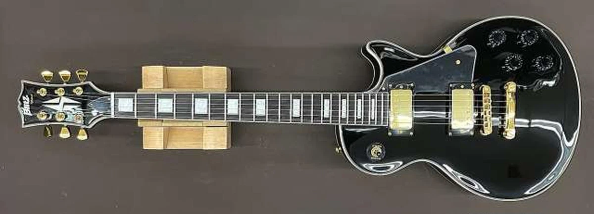 Blitz By Aria Pro II Electric Guitar Les Paul Custom BLP-CST Black