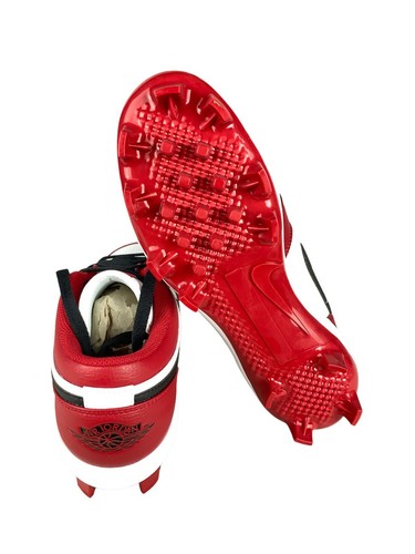 NUEVO Botines de béisbol Jordan 1 retro MCS moldeados bajos para hombre gimnasio rojos negros CJ8524-611 - Imagen 9 de 13