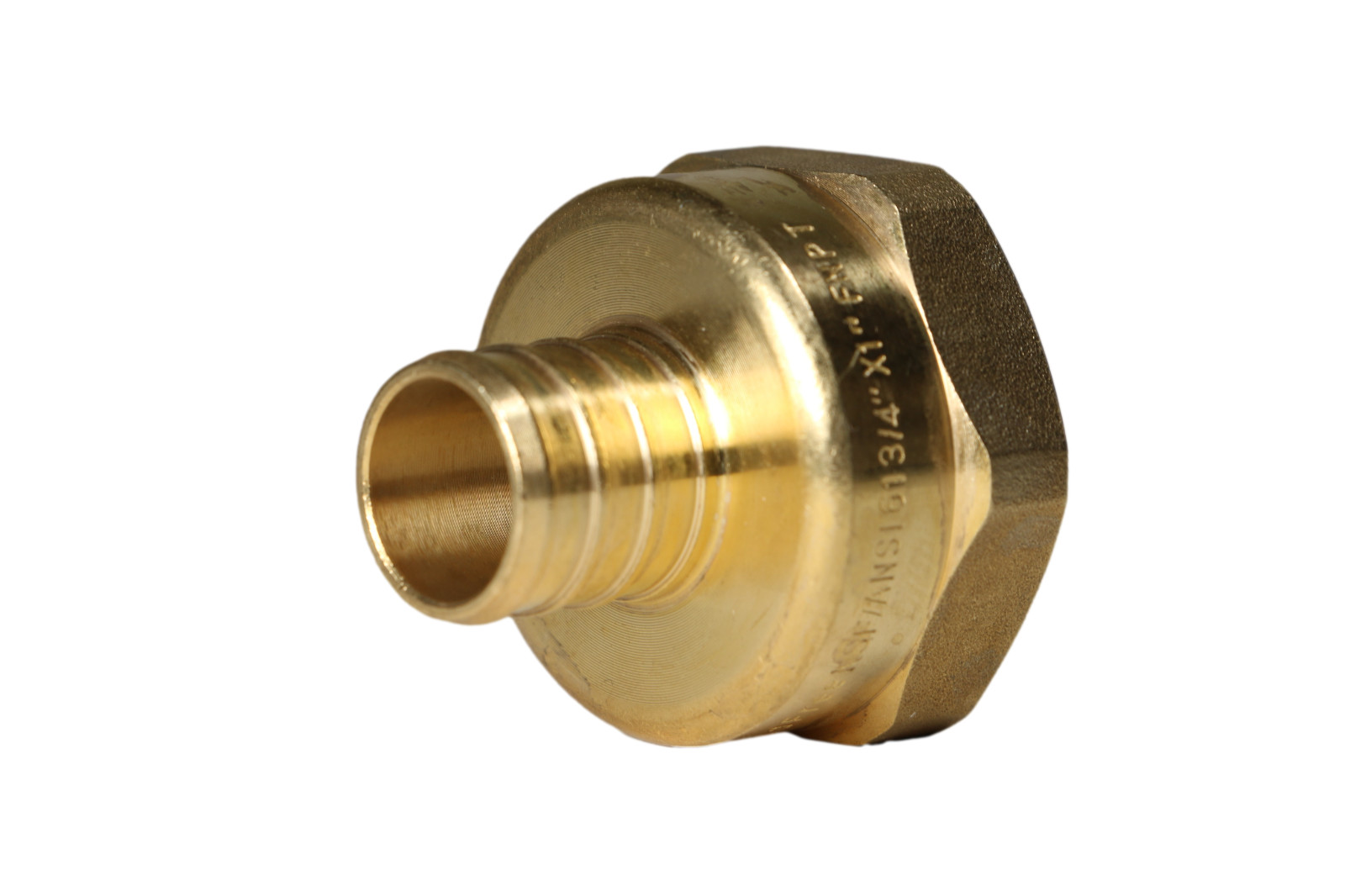 1 Pack XFITTING 3/4" Pex B X 1" Female NPT Adapter , Crimp Fittings , Lead Free