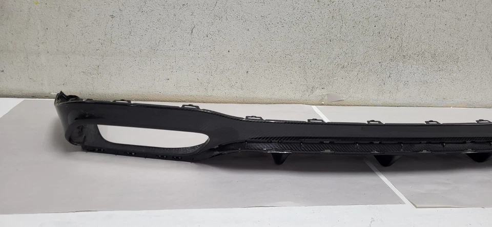 Mercedes Benz E63 AMG 2017-2020 difusor trasero fibra de carbono OEM usado *DC3555 Foto 2 de 4