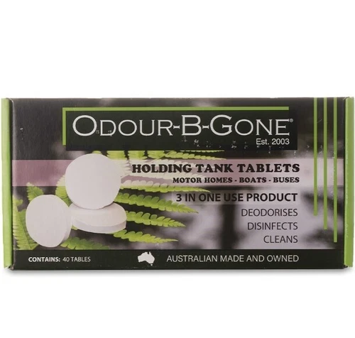 ODOUR B GONE 40 PORTABLE TOILET PORTA POTTI TABLETS CARAVAN CAMPING CHEMICAL