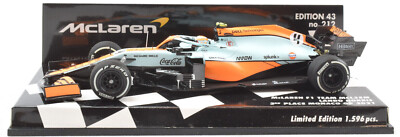 Minichamps McLaren - L. Norris - 2021 Monaco GP 1:43 Diecast F1 Car 537214904