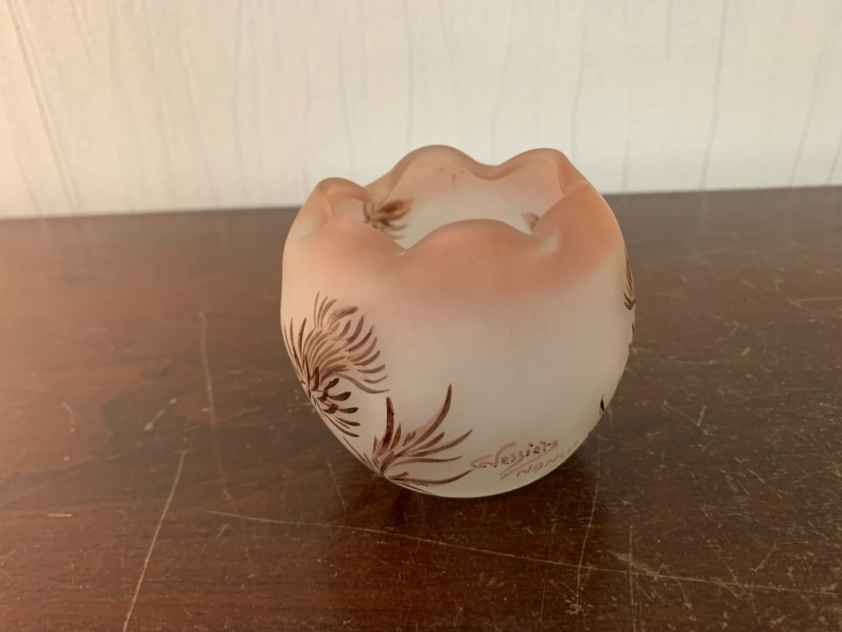 Signed Vessière Nancy Painted Ball Vase | eBay