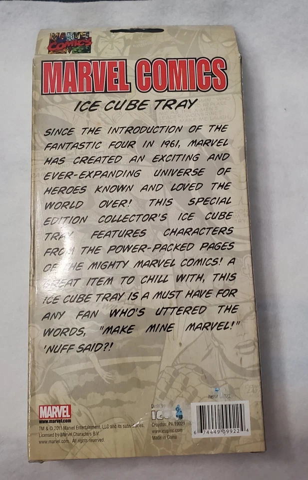 Marvel Comics Heroes Silicone Ice Cube Tray Mold - Iron Man Hulk Captain America - Image 2 of 2