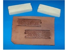 Idaho Floral Para Skórzane talerze do wytłaczania 1 1/8" x 3 1/4" każdy