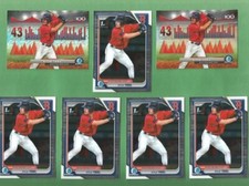 Lot (7) KYLE TEEL Base Top 100 INSERT 2024 BOWMAN 1st MLB Red Sox RC⚾️🏆
