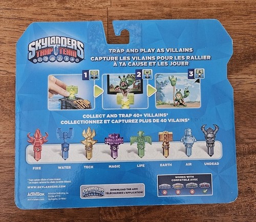 Skylanders TrapTeam-Air Sword Clear, Kaos, Earth Bunny-Sealed NIB - Picture 6 of 6