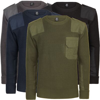 Brandit BW Bundeswehr Pullover Arbeitspullover Marine Jagd Strickpullover 48-64