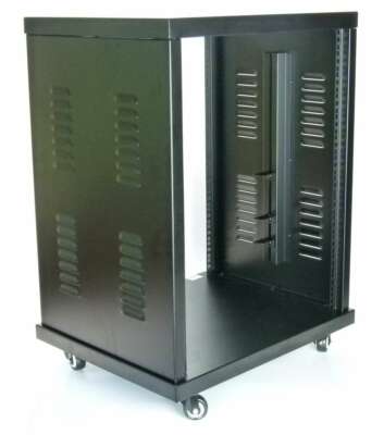 14 HE 19'' Stahlrack Rack Stahl  Serverrack Studiorack incl. Rollen ROADINGER