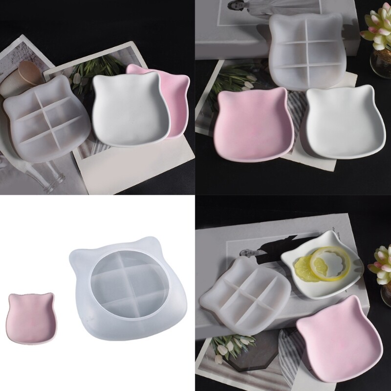 Cute Cat Silicone Resin Mold for Epoxy Trays & Holders