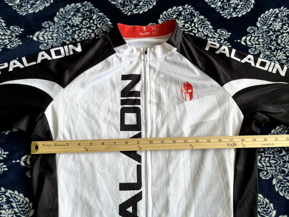 Paladin Sports Cycling Jersey Mens XL Spartan Helmet Print Biking Shirt - Image 3 of 4