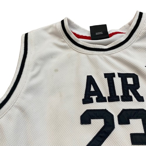 Nike Michael Air Jordan #23 Jersey Size Youth XL (13-15 Yrs) Black & White - Picture 2 of 7