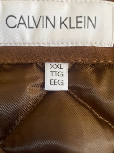 Calvin Klein Men's Classic Faux Shearling B-3 Bomber Jacket XXL Large Fall Coat - Picture 10 of 17