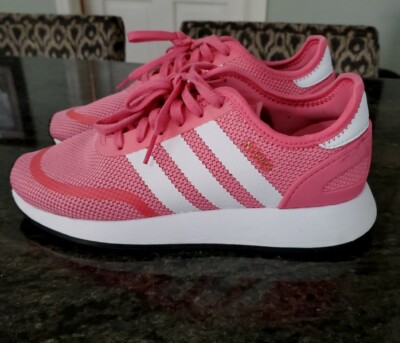 Women's Adidas N-5923 Size AC8542 Salmon Pink White Mesh Athletic Shoes 