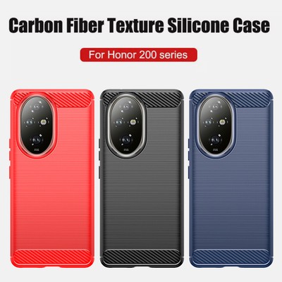 Case For Honor 200Pro/90Lite/X7A/Magic6 Lite Carbon Fibre Shockproof Phone Cover