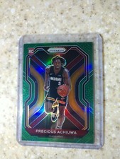 2020-21 Panini Prizm Basketball Precious Achiuwa GREEN Prizm Rookie RC #294🔥