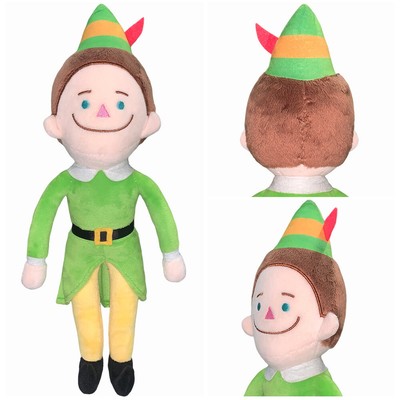 Christmas Elf Buddy Cosplay Plush Toy Cartoon Soft Stuffed Doll Mascot Xmas Gift