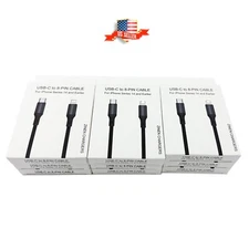 50 USB-C to 8-PIN iPhone Charging Cables 1.5m/5ft Black Wholesale Lot by UNICORN