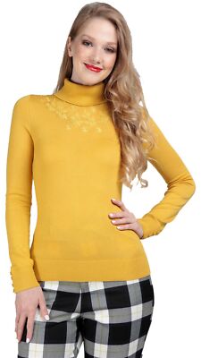 Bright & Beautiful ''QUINCY Turtleneck'' STRICK Rollkragen Pullover Rockabilly