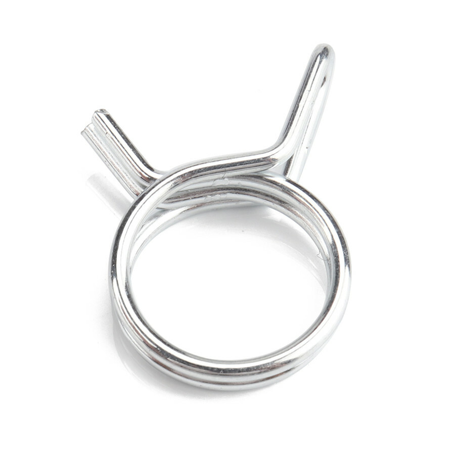 Stainless Steel Double Wire Hose Spring Clips Fuel Line Hose Tube Clamp