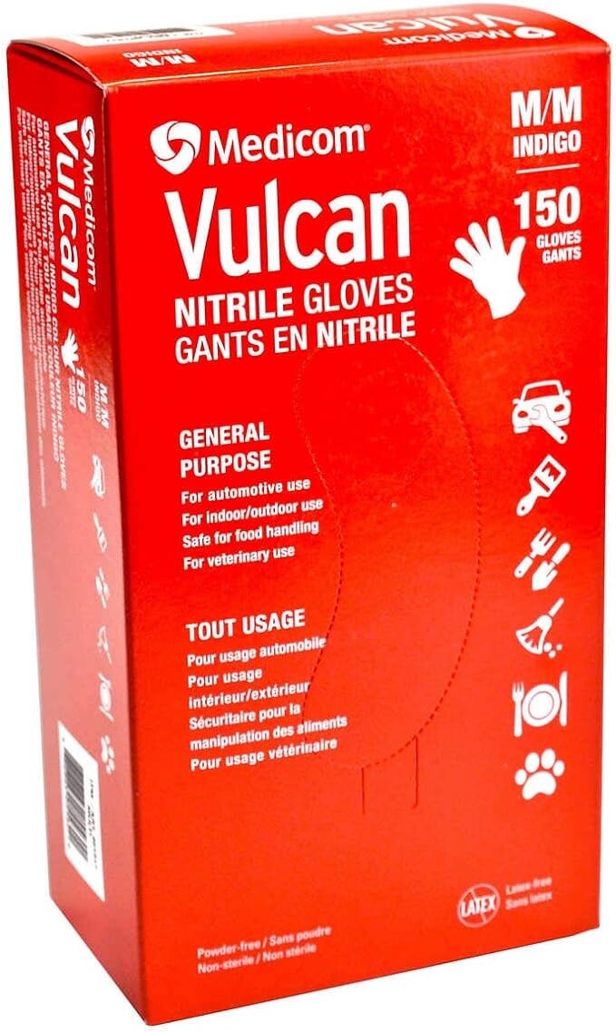 Medicom Gloves Vulcan Disposable Gloves Vulcan Nitrile Gloves