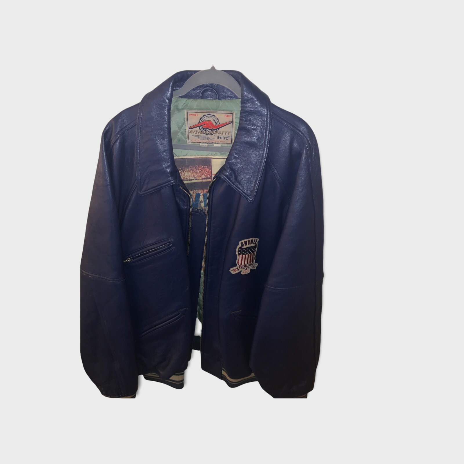USA Avirex leather jacket NAS Method 