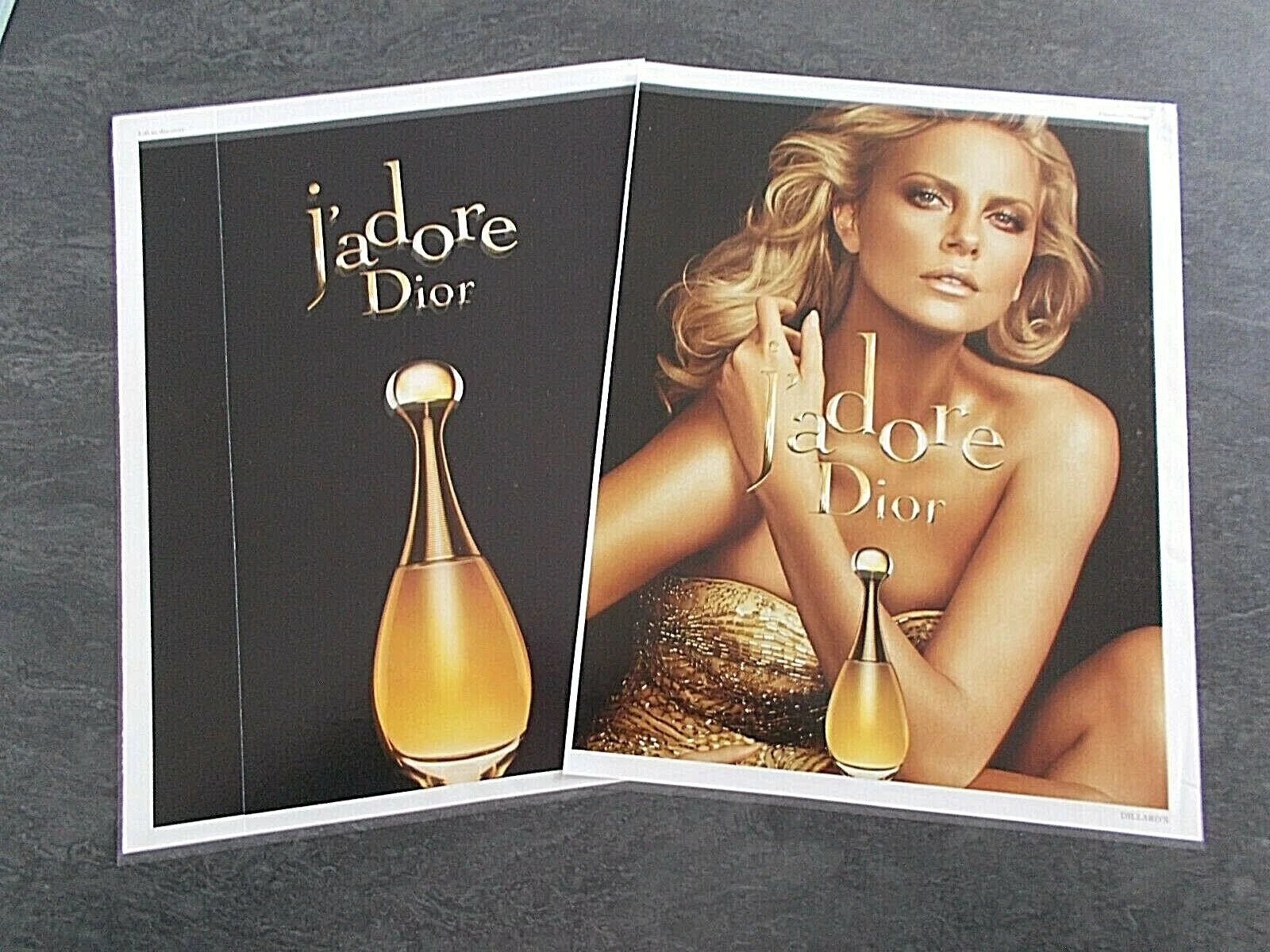 Publicité papier Parfum. Perfume ad. J'Adore Dior 2008 recto verso bande parf
