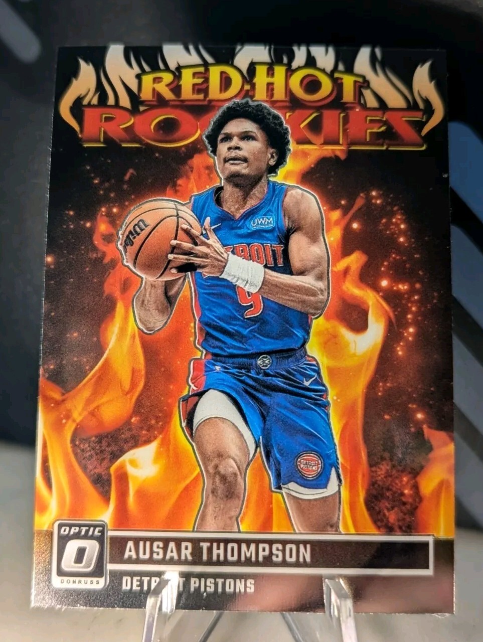 Ausar Thompson 2023-24 Donruss Optic - Red Hot Rookies - Pistons RC