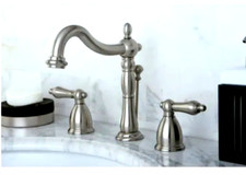 Kingston Brass KB1976AL, Widespread Bathroom Faucet with Pop-Up Drain Assembly