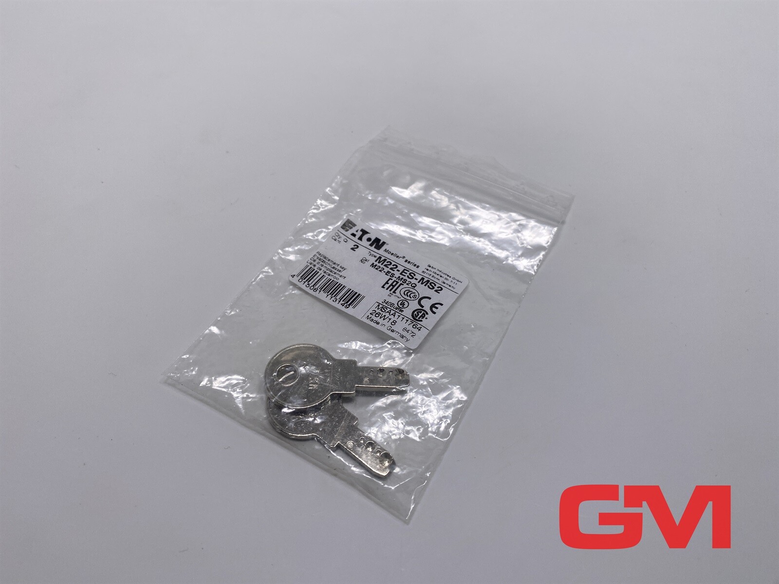 2x Eaton Replacement Key M22-ES-MS2 111764 for M22