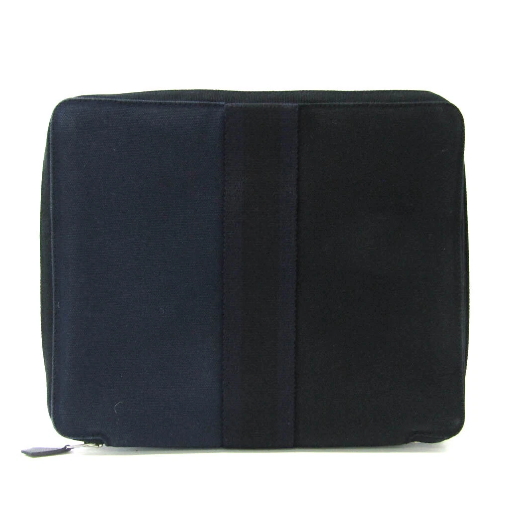 Hermes Fourre Tout Multi Case Men,Women Canvas Clutch Bag Black,Navy  BF562097