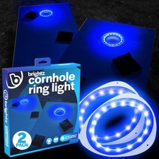Brightz LED Cornhole Board Ring Lights, 2-Pack - 48-Hour Battery Life - Illum...