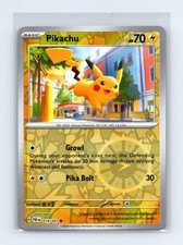 Pikachu 018/091 Carta Pokemon Destino Paldeo Comune Reverse Holo Moderatamente Giocata