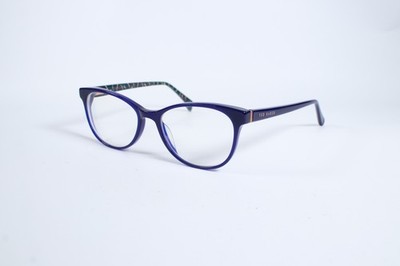 Ted Baker Cotton On 9188 Damen Blau 697 Vollrand Kunststoff Brille Eyeglasses...