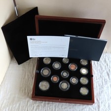 2018 UK ROYAL MINT 13 COIN PREMIUM PROOF COIN SET - boxed/coa