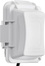 "Bates- Outdoor Outlet Cover Weatherproof, Black 1-Gang Outdoor Electrical Outle