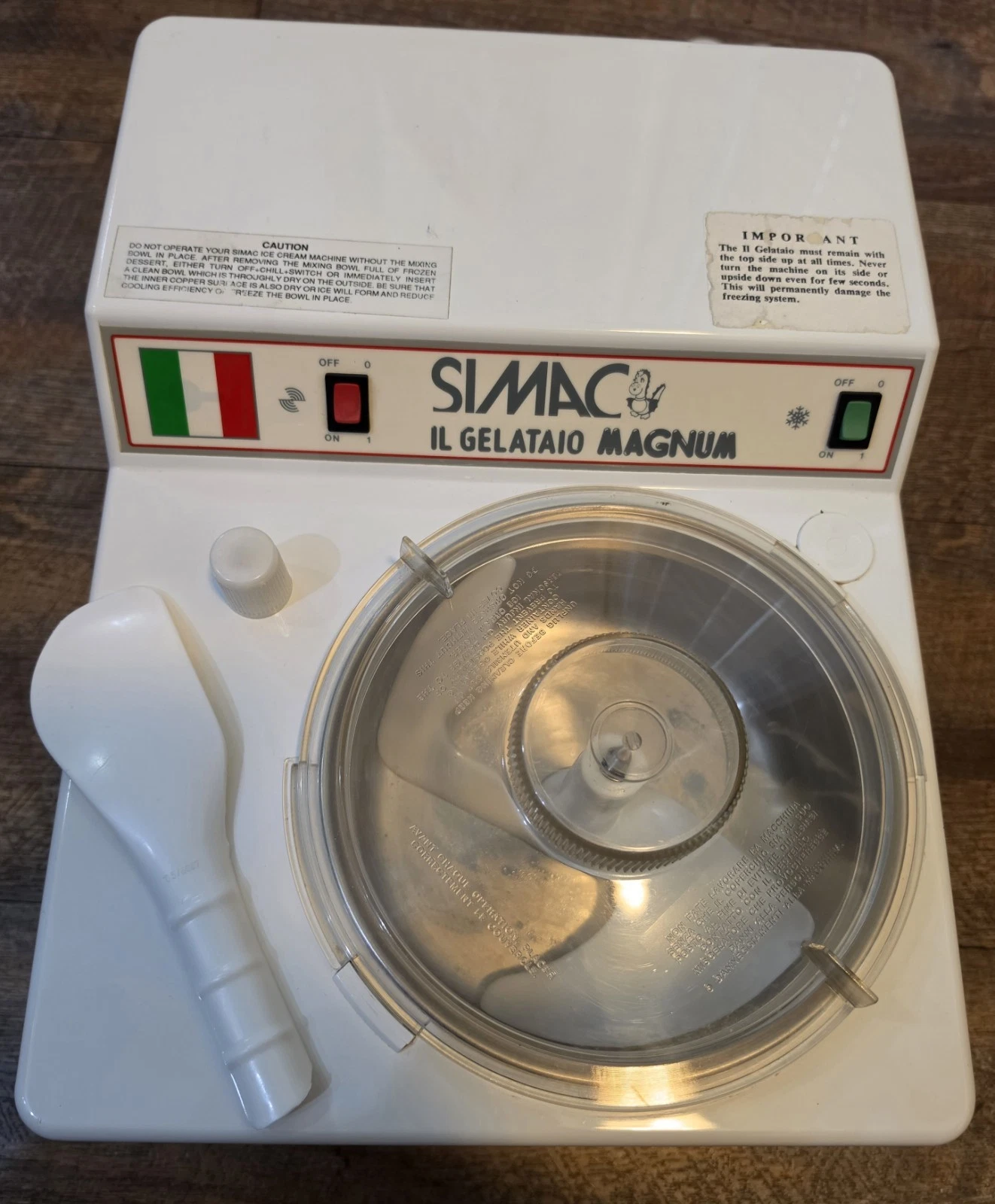 Vintage SIMAC Il Gelataio Magnum Ice Cream Gelato Maker Tested Working