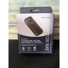 Hampton Bay Universal Ceiling Fan Remote Control 98101 Black New Open Box
